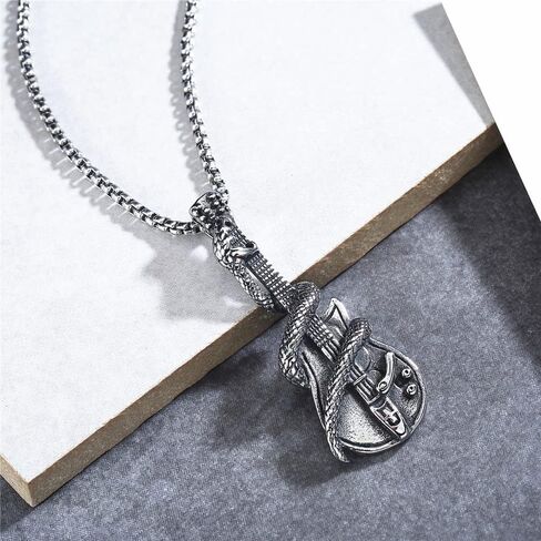 Punk Mens Necklaces with 23.6" Stainless Steel Square Pearl Chain in Saudi Arabia