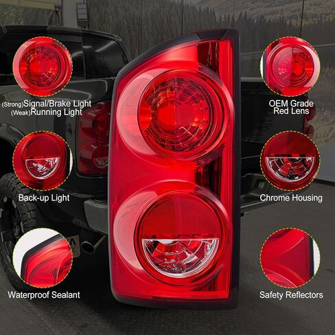 Tail Light fit for 2007 2008 2009 Dodge Ram 1500 2500 3500 Pickup rear light Assembly Driver Left Side CH2800165 55277303AC in Saudi Arabia
