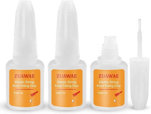 Jewelry Glue for Elastic String, Clear Craft Glue Elastic String Kont Fixing Drip, Bracelet Glue Bracelet Supplies for Rhinestones Crafts, Clay Beads, Fabric, Jewelry Making Kit in Kuwait