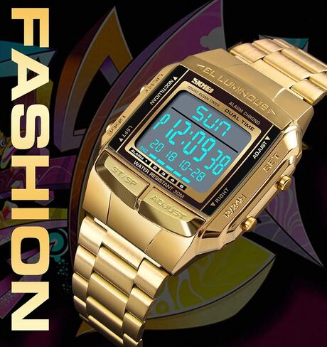 FANMIS Unisex Luxury Digital Watches Multifunctional Stopwatch Countdown Alarm Backlight Water Resistant Watch in Saudi Arabia