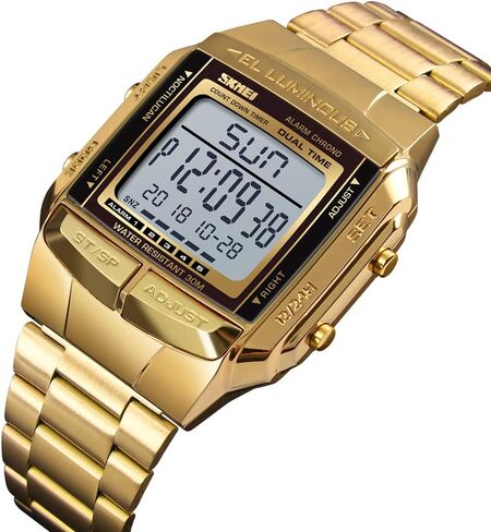 FANMIS Unisex Luxury Digital Watches Multifunctional Stopwatch Countdown Alarm Backlight Water Resistant Watch in Saudi Arabia