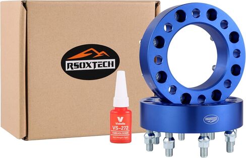 2 pcs 8x180 Forged Wheel Spacers | 1.5 inch Thickness 126.15mm hub |M14X1.5 Studs, Compatible with Chevy GMC 8 Lug Truck for 2011-2022 Silverado 2500 3500 HD | 2011-2022 Sierra 2500 3500 HD, Blue in Saudi Arabia