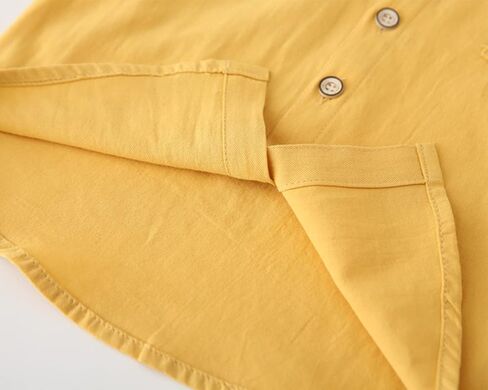 Toddler Boys Long Sleeve Cotton Button Down Shirt Solid Dress Shirts Tees Tops in Saudi Arabia