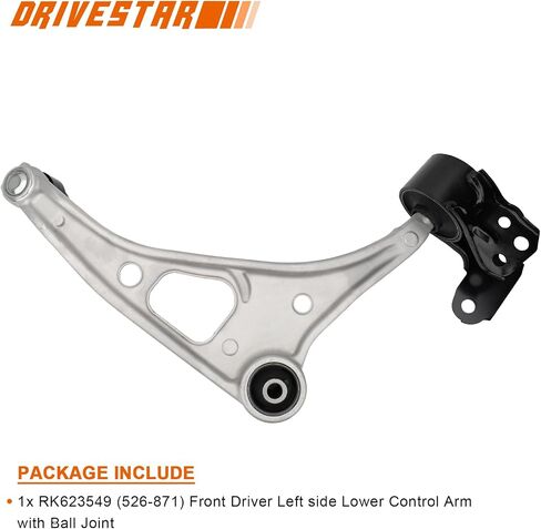 DRIVESTAR قطعتان RK623549 RK623548 ذراع التحكم السفلي الأيمن والأيسر مع مفصل كروي، مناسب 2014-23 لـ Acura MDX، 2019-23 لـ Honda Passport، 2016-23 لـ Honda Pilot، 2017-23 لـ Honda Ridgeline in Saudi Arabia