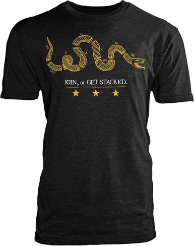 Zero Foxtrot Mens Premium Graphic T Shirts, Short Sleeve, S to 3XL - Join or Get Stacked Tees in Saudi Arabia