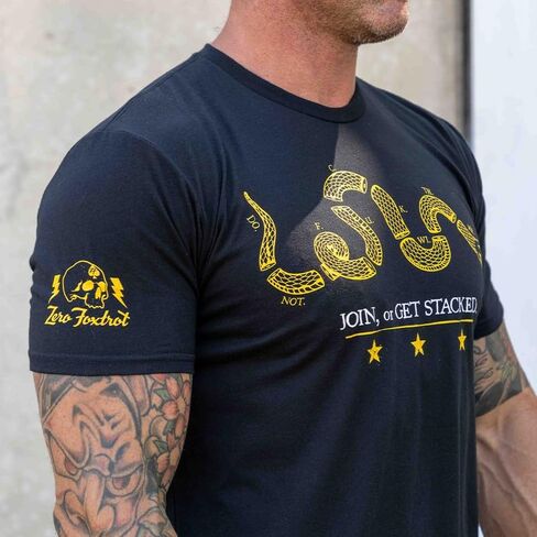 Zero Foxtrot Mens Premium Graphic T Shirts, Short Sleeve, S to 3XL - Join or Get Stacked Tees in Saudi Arabia
