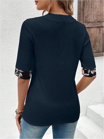 SOLY HUX Women's Teacher Outfits for Women Floral Print Shirts Summer Fall Tops Lightweight Open-Front Cardigan Sweater in Saudi Arabia