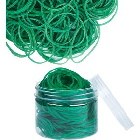 AMUU Rubber Bands 300pcs Black Small Rubber Bands for Office School Home size16 Elastic Band