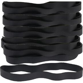 AMUU Rubber Bands Thick Size #107 wide Rubber Bands 30 pack black Big Elastics Bands large Long Rubber Bands for Office Supply File Folders box Books gifts Notebook,rubber band Measurements: 7" x 1.5" in Saudi Arabia