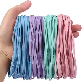 Mr. Pen- Large Rubber Bands, 120 Pack, Morandi Colors, Big Rubber Bands, Extra Large Rubber Bands, Rubber Bands Large, Long Rubber Bands Office Supplies, 7 Inch Rubber Bands