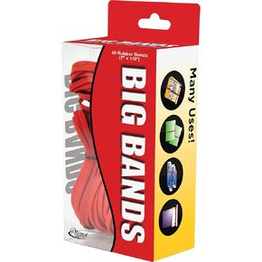 Alliance 00699 Big Bands Rubber Bands, 7 X 1/8, Red, 48/pack