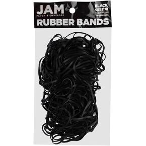 JAM PAPER Colorful Rubber Bands - Size 33 - Blue Rubberbands - 100/Pack