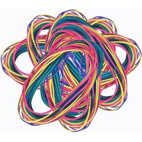 7" Multicolor Extra Large Rubber Bands - Assorted Mixed Color Rubber Bands, Rubber Bands for Office, School & Home, Stretchable Rubber Elastics Bands, Big Size Rubber Bands (Multicolor, 48 Pack) in Saudi Arabia