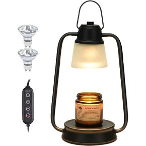 Candle Warmer Lamp with Timer & Dimmer,Electric Candle Lamp Warmer for All Jar Candles,Gifts for Women Mom Wife Her Sister,House Warming Gifts,Bedroom Home Decor Wax Melt Warmer for Scented Wax