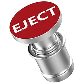 EJECT Button Car Cigarette Lighter, MELIFE Anodized Aluminum Universal 12-Volt Replacement Accessory Fits for Most Vehicles Socket Size A (Black)