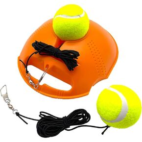 TaktZeit Tennis Trainer Rebound Baseboard Self Tennis Training Equipment Tennis Practice Rebounder with 2 String Tennis Balls