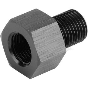 Oil Pressure Gauge Adapter, 1/8in NPT Female to M10x1.0 Male Reducer Oil Pressure Gauge Adapter Replacement Black