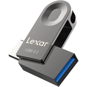 Lexar E32C 128GB Type-C USB Flash Drive, USB-A&USB-C 3.2 Gen 1 Dual Drive OTG 100MB/s Read, Thumb Drive Swivel Design Jump Drive for USB 3.0/2.0, Memory Stick for Android Smartphone, Laptop, PC in Kuwait