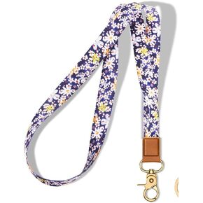 Long Neck Lanyard, Fashion Keychain, Badge Holder, Lanyards For Id Badges, Leather Key Chain, Metal Buckle Strong Durable Men'S And Women'S Keychain For Women Teen Girls