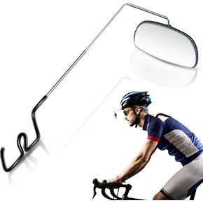Saillong Bike Eyeglass Mirror 360 Degree Adjustable Lightweight Bicycle Cycling Rear View Helmet Mirror for Cycling Ideal Cycling Accessories