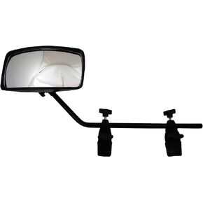 Attwood 13066-7 Universal Adjustable Clamp-On Water Ski Rear View Boat Mirror, Black