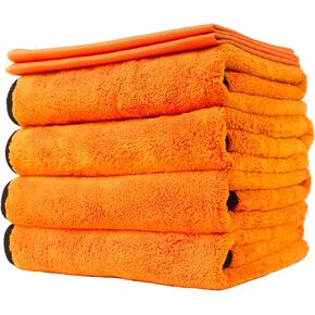 Super Microfiber Towels 6PCS for Cars Washing Polishing and Window Cleaning Supplies etc Multi-Purpose Use