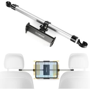 حامل iPad من الألومنيوم للسيارة، ومسند رأس للكمبيوتر اللوحي للأطفال، متوافق مع iPad Pro 12.9 11، وiPad Air Mini، وGaxlaxy Tabs، والهواتف المحمولة والأجهزة اللوحية الأخرى مقاس 4.7-12.9 بوصة باللون الأسود in Kuwait