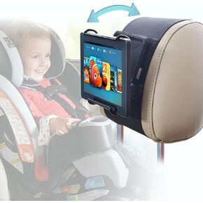 WANPOOL Car Headrest Holder Angle Adjustable Car Headrest Mount Holder for 7-10 Inch Fire Tablets
