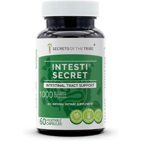 Intesti Secret, 120 Capsules, 1000 mg, Peppermint, Dandelion, Cloves, Ginger, Fennel Seed, Lavender. Intestinal Tract Support 120 Capsules