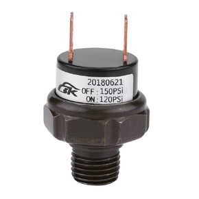 12v Pressure Switch, Universal Car Automatic Air Compressor Pressure Control Switch (120－150 PSI)