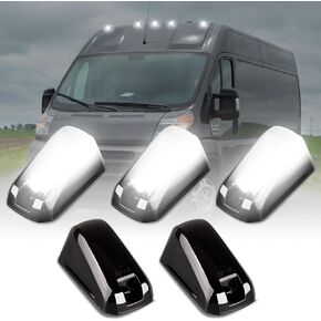 POPMOTORZ 5 قطع بيضاء LED سقف الكابينة ضوء السقف العلوي أضواء التخليص الكابينة ضوء ل 2014-2020 دودج رام PROMASTER 1500 2500 3500 أضواء تشغيل السقف، شاحنات بيك اب