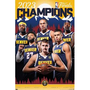 Trends International NBA Denver Nuggets - 2023 NBA Finals Champions Wall Poster, 22.37" x 34.00", Unframed Version