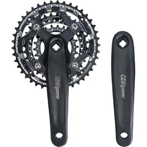 Triple Speed Aluminum Alloy Square Crankset 170mm 104/64bcd 42/32/22T with Chainring Crankarms, Crank Set Chainset for Mountain Road Bike Fixed Gear Bicycle