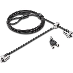 Kensington N17 Keyed Dual Head Laptop Lock for Dell Devices (K67995WW), Black, Silver
