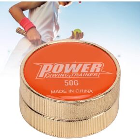 Tennis Racket Swing Weight, Adding 50g Tennis Racquet Weight Training Aid, Posture Correction Strength Exercising, for Competition Warmup Orange