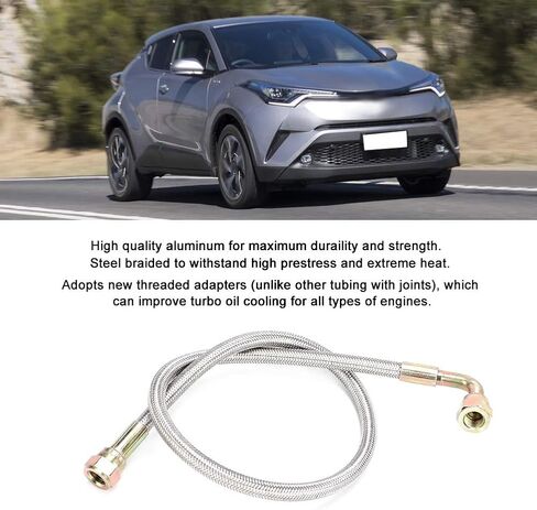 Turbo Oil Line Kit, 24in T3/T4 Turbo Oil Feed Line AN4 Port Kit in Saudi Arabia