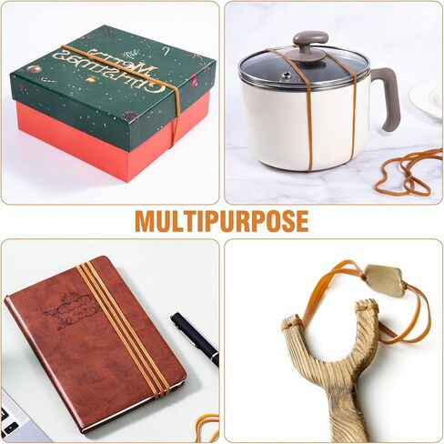 Super Size Rubber Bands - 60 Pcs Large Heavy Duty Latex Rubber Bands, Thick Multi Function Elastic Wrapping Bands Long for Office Outdoor Tie Up Garbage Bag Notebook File Packing Moving in Kuwait