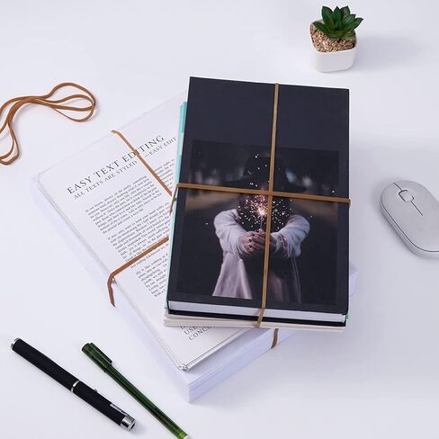 Super Size Rubber Bands - 60 Pcs Large Heavy Duty Latex Rubber Bands, Thick Multi Function Elastic Wrapping Bands Long for Office Outdoor Tie Up Garbage Bag Notebook File Packing Moving in Kuwait