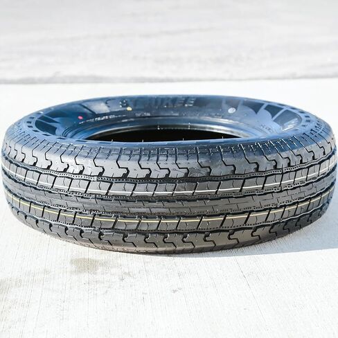 مجموعة من 2 (اثنين) إطارات نصف قطرية مستديرة ST Hikee نصف فولاذية ممتازة للمقطورة - ST235/80R16 235/80/16 235/80-16 124/120L نطاق تحميل F LRF 12 طبقة BSW جدار جانبي أسود in Kuwait