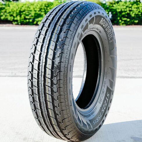 مجموعة من 2 (اثنين) إطارات نصف قطرية مستديرة ST Hikee نصف فولاذية ممتازة للمقطورة - ST235/80R16 235/80/16 235/80-16 124/120L نطاق تحميل F LRF 12 طبقة BSW جدار جانبي أسود in Kuwait