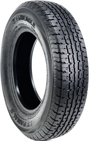 مجموعة من 2 (اثنين) إطارات شعاعية Transeagle ST Radial II Premium Trailer-ST205/75R15 205/75/15 205/75-15 107/102L نطاق التحميل D LRD 8 طبقات BSW جدار جانبي أسود in Kuwait