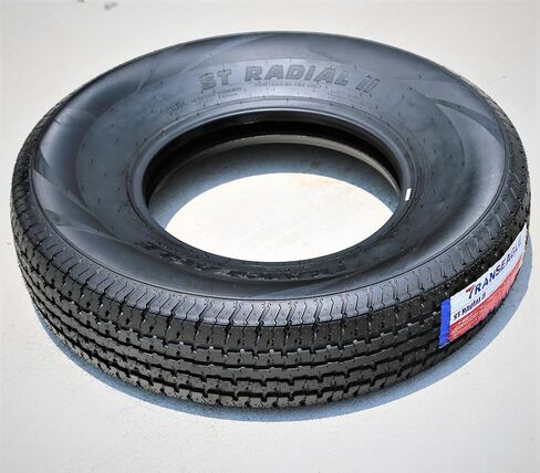 مجموعة من 2 (اثنين) إطارات شعاعية Transeagle ST Radial II Premium Trailer-ST205/75R15 205/75/15 205/75-15 107/102L نطاق التحميل D LRD 8 طبقات BSW جدار جانبي أسود in Kuwait
