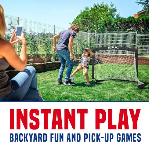 شبكة كرة القدم لأهداف كرة القدم من NET PLAYZ - أهداف كرة القدم المنبثقة للأطفال لممارسة التدريب في الفناء الخلفي، قابلة للحمل in Kuwait