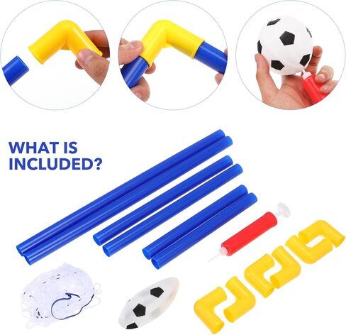 شبكة كرة القدم للأطفال من تويفيان، شبكة مرمى كرة القدم للأطفال، شبكة مرمى كرة قدم قابلة للطي للأطفال، مرمى كرة قدم صغير قابل للطي، لعبة خارجية للأطفال مجموعة واحدة in Kuwait