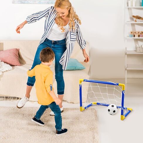 شبكة كرة القدم للأطفال من تويفيان، شبكة مرمى كرة القدم للأطفال، شبكة مرمى كرة قدم قابلة للطي للأطفال، مرمى كرة قدم صغير قابل للطي، لعبة خارجية للأطفال مجموعة واحدة in Kuwait