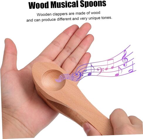 2 Pcs Music Spoon Instrument Musical Spoons Musical Instruments Music Lollipop Traditional Percussion Spoon Percussion Spoons 2 Musical Spoons Hand Percussion Instrument in Saudi Arabia