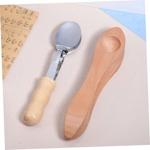 2 Pcs Music Spoon Instrument Musical Spoons Musical Instruments Music Lollipop Traditional Percussion Spoon Percussion Spoons 2 Musical Spoons Hand Percussion Instrument in Saudi Arabia