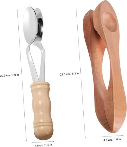 2 Pcs Music Spoon Instrument Musical Spoons Musical Instruments Music Lollipop Traditional Percussion Spoon Percussion Spoons 2 Musical Spoons Hand Percussion Instrument in Saudi Arabia