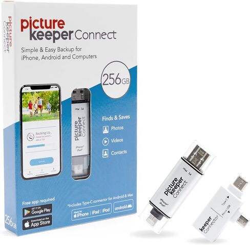 Picture Keeper Connect Photo & Video USB Flash Drive for Apple, Android, & PC Devices, 32GB Thumb Drive in Saudi Arabia