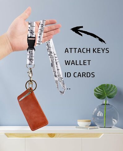 حبل EASTERUP للمفاتيح، حبل سلسلة مفاتيح ممتاز ناعم وحريري وحزام عريض ومطبوع بشكل جميل، حبل للمعلم مع مشبك زنبركي للنساء/الرجال in Kuwait